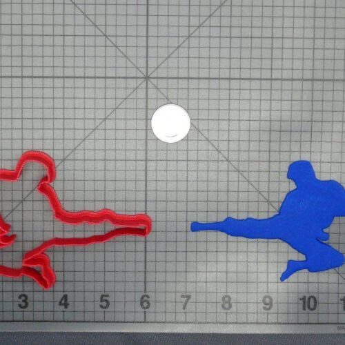 Karate Kick Man Body 266-D236 Cookie Cutter Silhouette