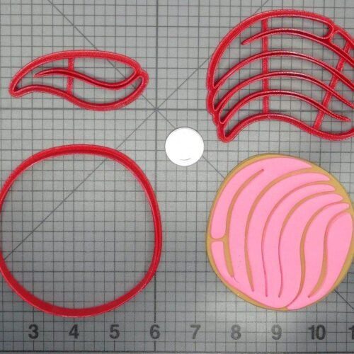 Mexican Sweet Bread Concha 266-D245 Cookie Cutter Set