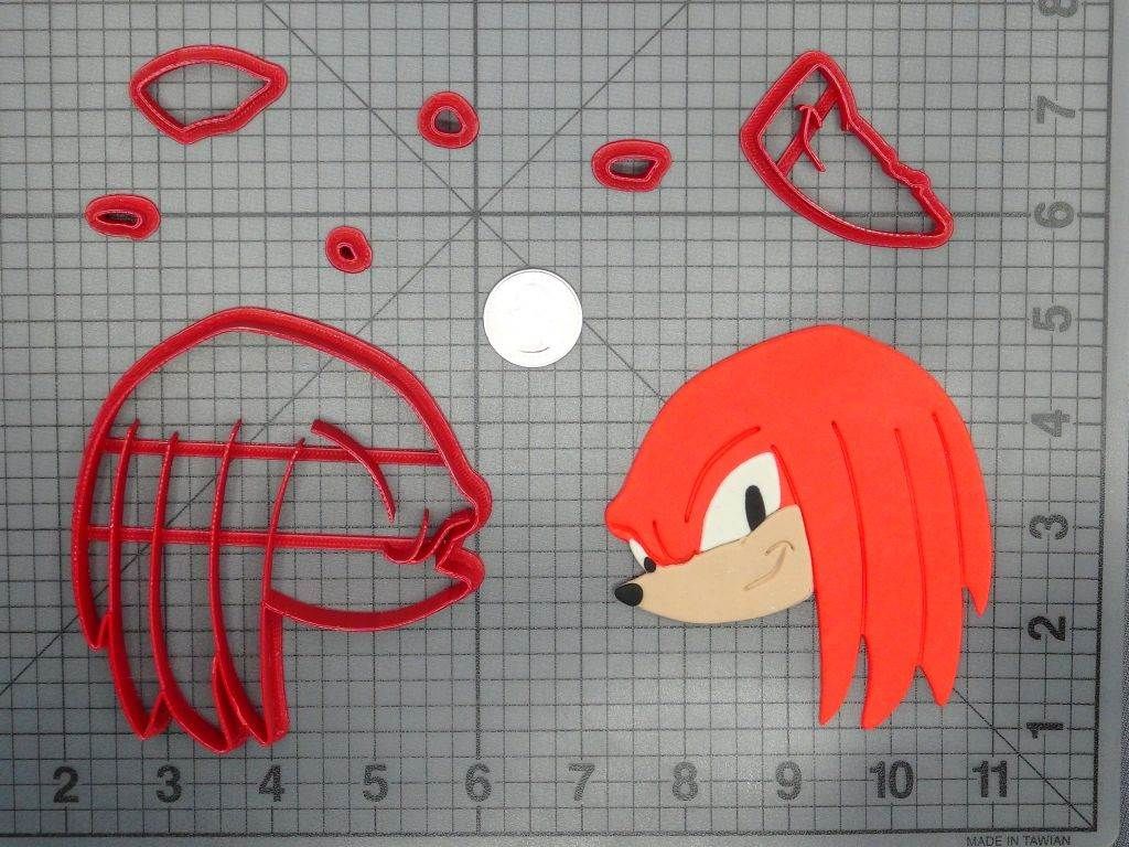Sonic the Hedgehog - Knuckles Head 266-D151 Cookie Cutter Set