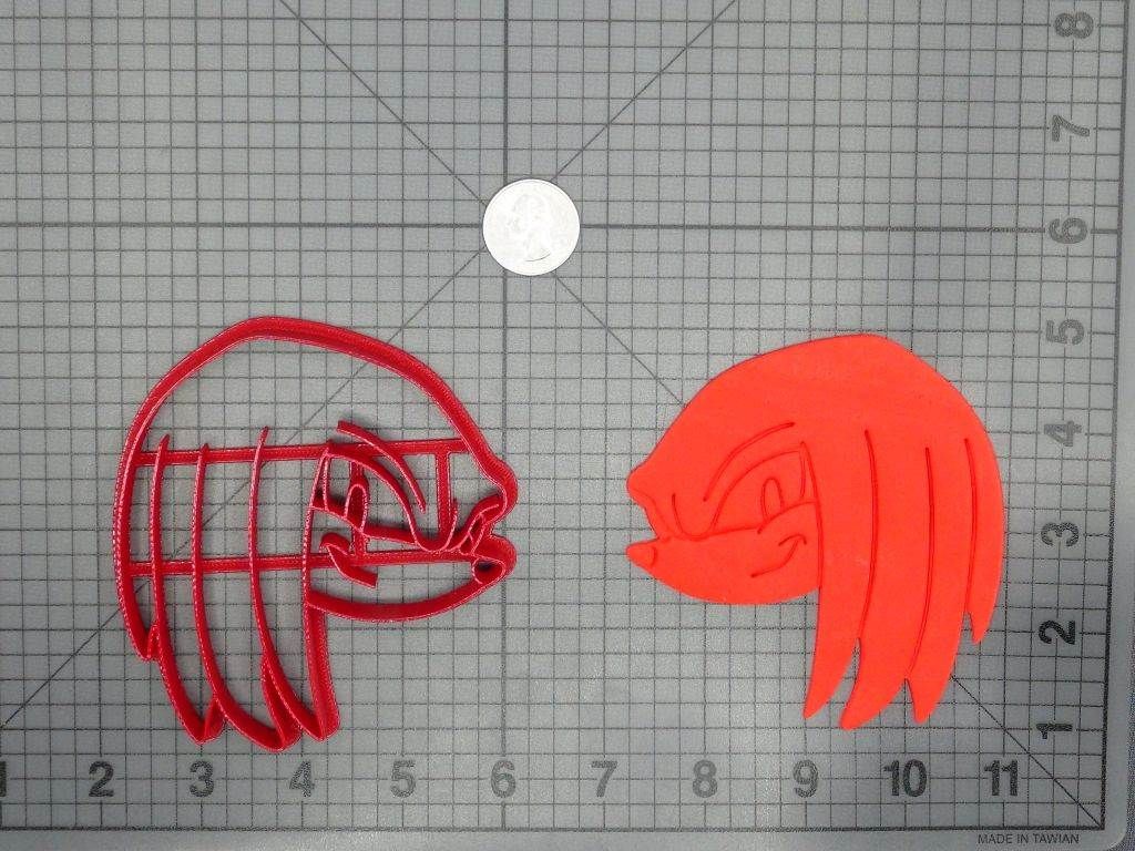 Sonic the Hedgehog - Knuckles Head 266-D163 Cookie Cutter