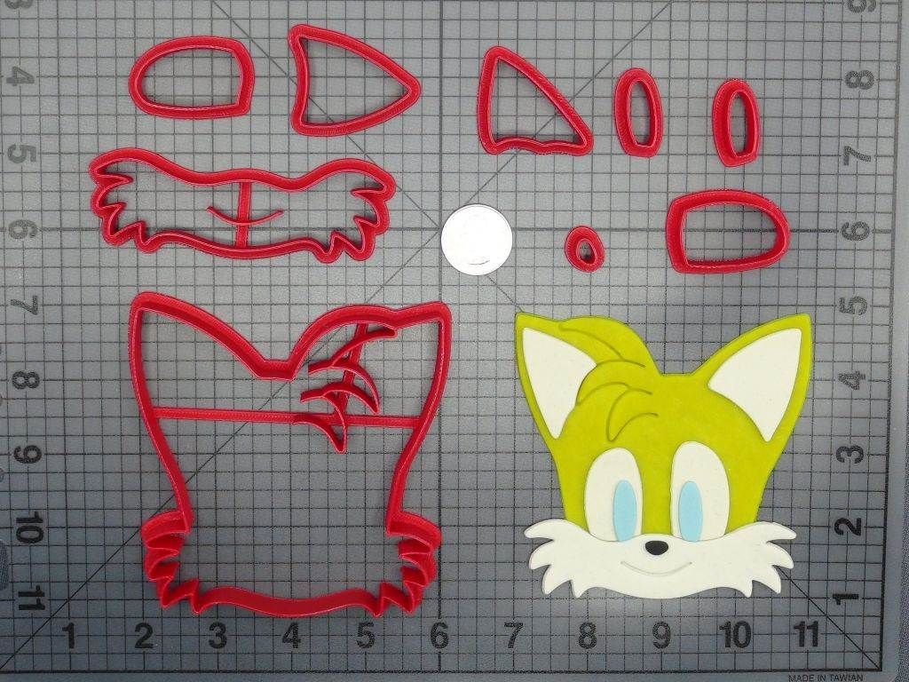 Sonic the Hedgehog - Tails Head 266-D152 Cookie Cutter Set