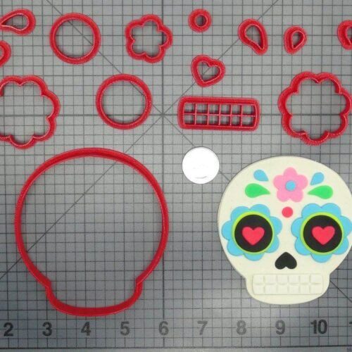 Sugar Skull 266-D113 Cookie Cutter Set