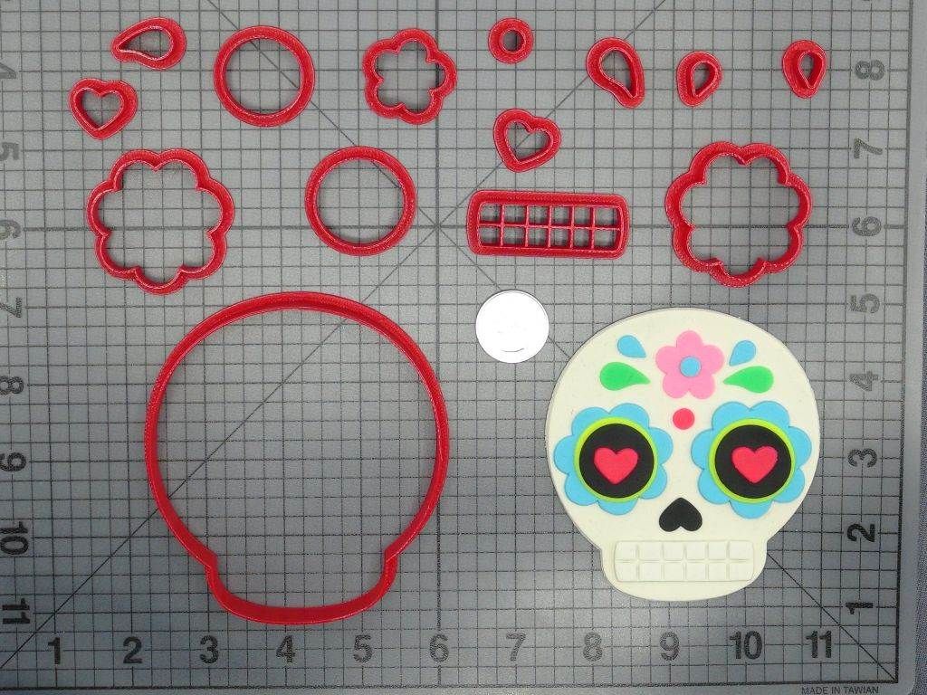Sugar Skull 266-D113 Cookie Cutter Set