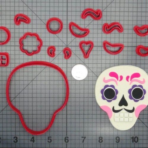 Sugar Skull 266-D114 Cookie Cutter Set