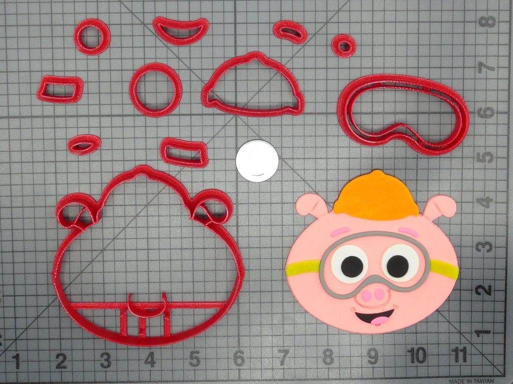 Super Why - Alpha Pig Head 266-D183 Cookie Cutter Set
