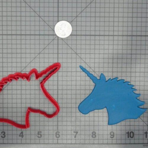 Unicorn Head 266-D201 Cookie Cutter Silhouette