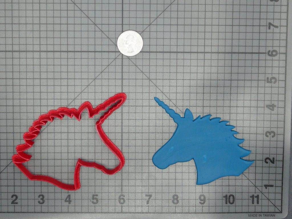 Unicorn Head 266-D201 Cookie Cutter Silhouette
