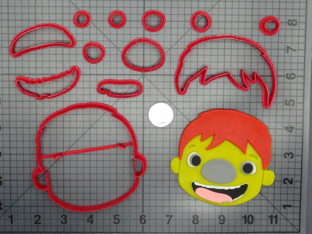 Wallykazam - Ogre Doug Head 266-D079 Cookie Cutter Set