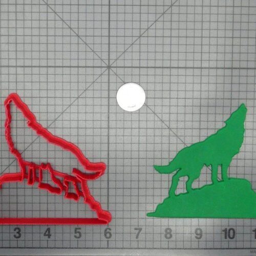 Wolf Howling on Mountain Body 266-D268 Cookie Cutter