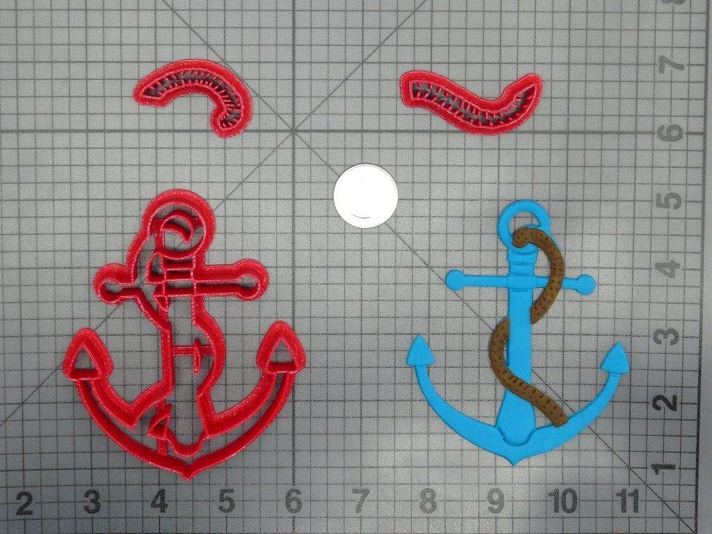 Anchor and Rope 266-D361 Cookie Cutter Set
