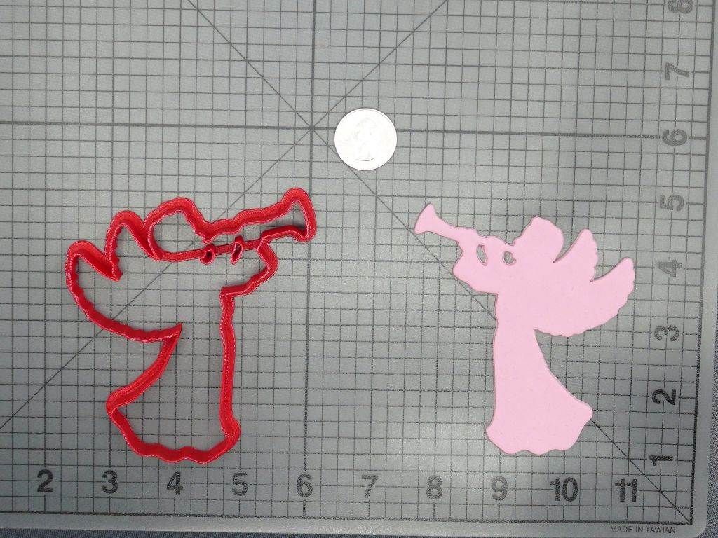 Angel Playing Trumpet 266-D304 Cookie Cutter