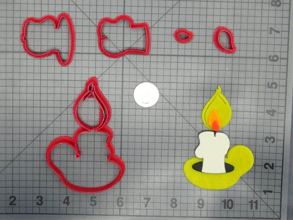 Candle and Holder 266-D382 Cookie Cutter Set