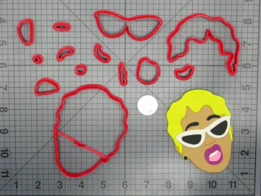 Cardi B Head 266-D311 Cookie Cutter Set