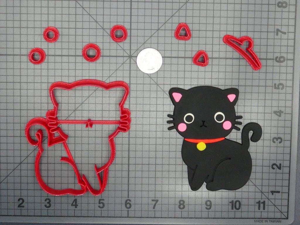Cat Body 266-D293 Cookie Cutter Set