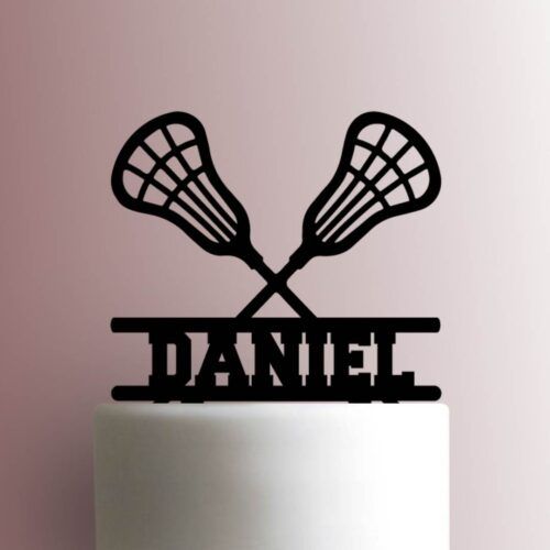 Custom Lacrosse Sticks 225-911 Cake Topper