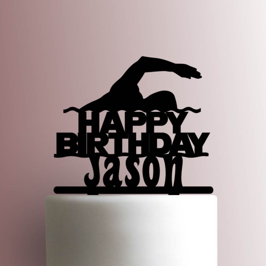 Custom Swimming 225-919 Cake Topper