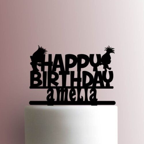 Custom Trolls Happy Birthday 225-897 Cake Topper