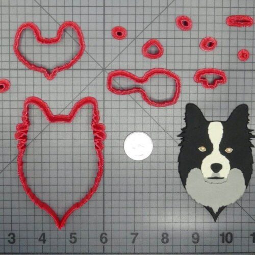 Dog - Border Collie Head 266-D291 Cookie Cutter Set