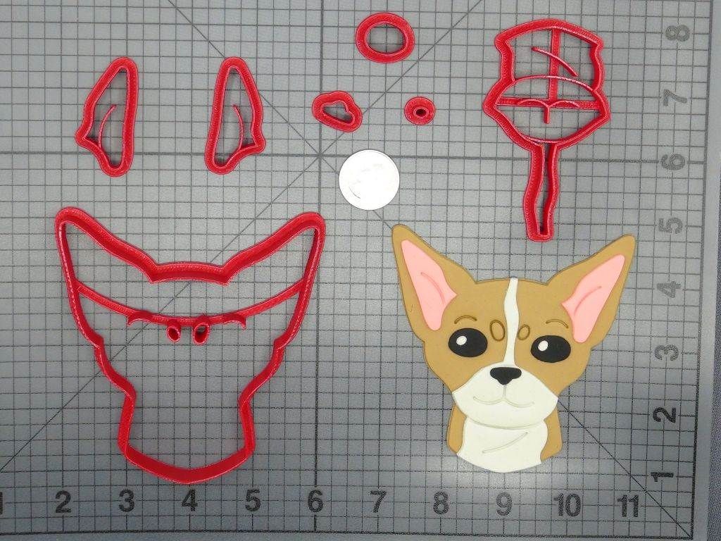 Dog - Chihuahua Face 266-D257 Cookie Cutter Set