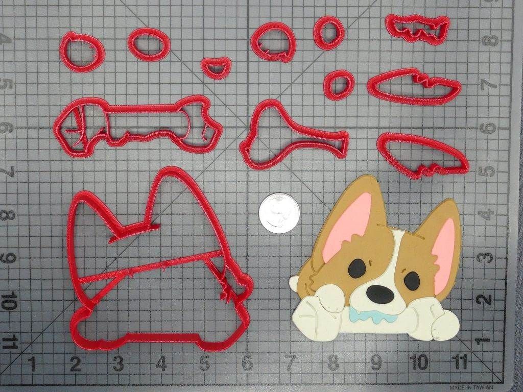 Dog - Corgi Body with Bone 266-D325 Cookie Cutter Set