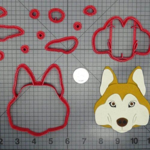 Dog - Siberian Husky Head 266-D211 Cookie Cutter Set