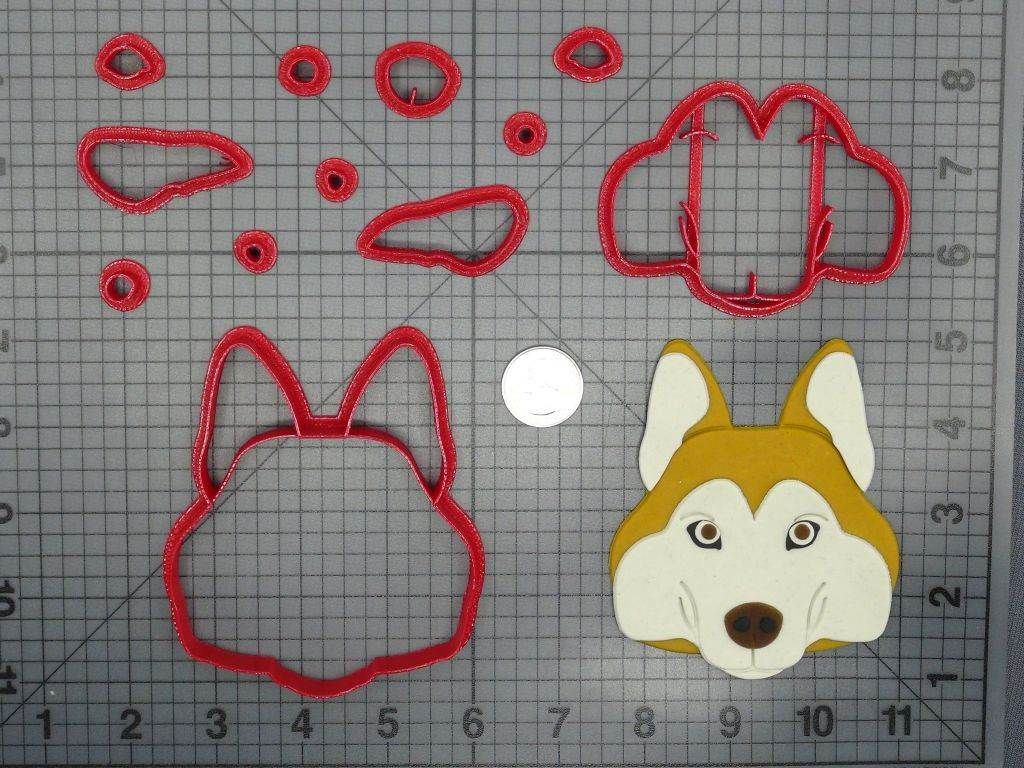 Dog - Siberian Husky Head 266-D211 Cookie Cutter Set