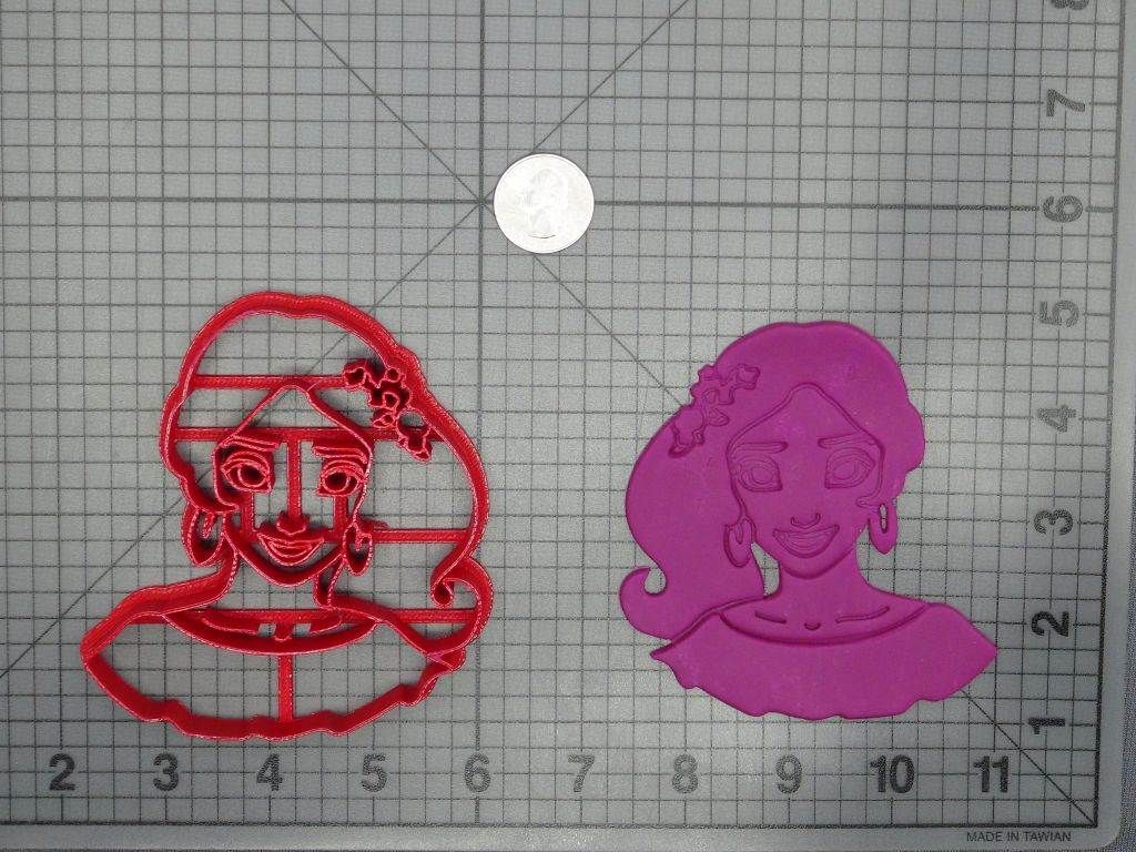 Elena of Avalor - Princess Elena Head 266-D161 Cookie Cutter