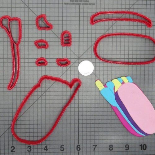 Flip Phone 266-D320 Cookie Cutter Set