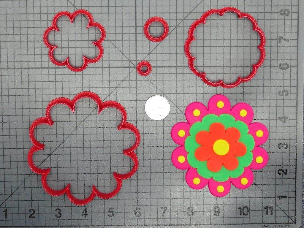 Flower 266-D351 Cookie Cutter Set