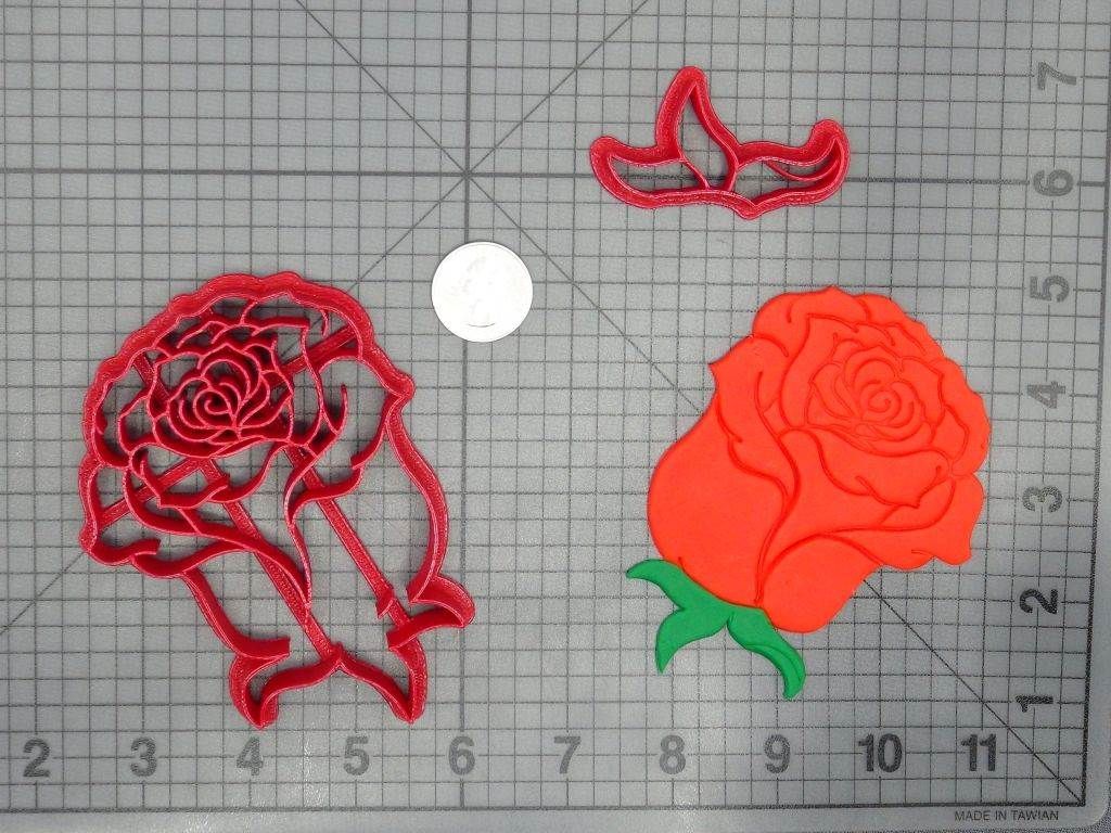 Flower - Rose 266-D470 Cookie Cutter Set