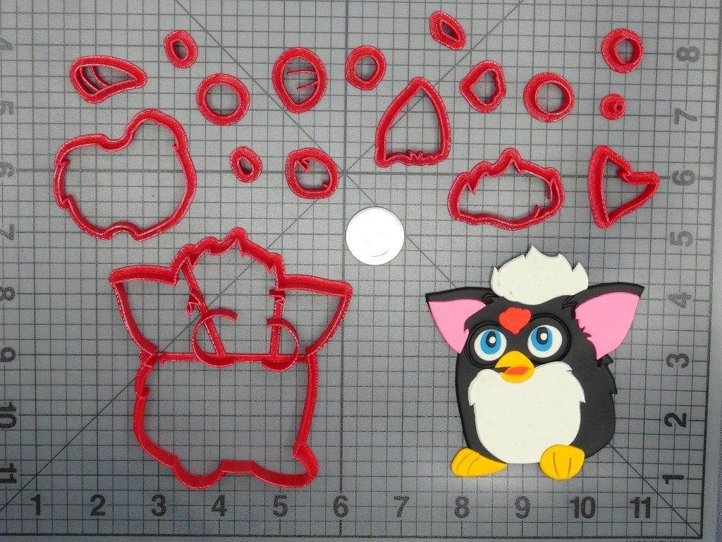 Furby Body 266-D315 Cookie Cutter Set