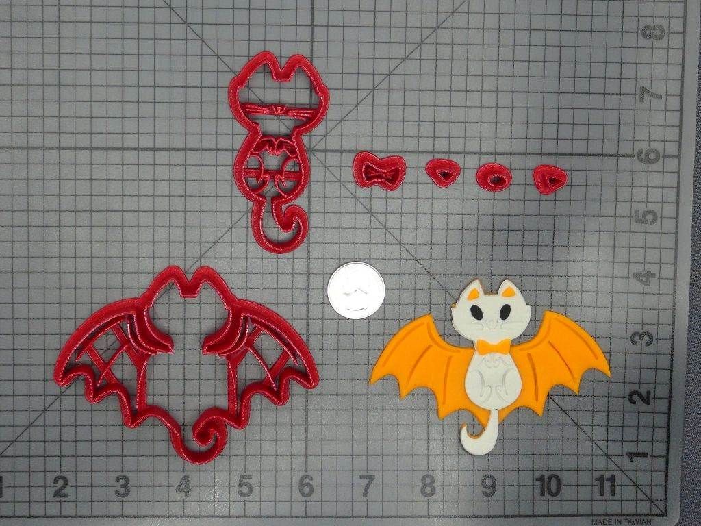 Halloween - Cat Bat 266-D887 Cookie Cutter Set