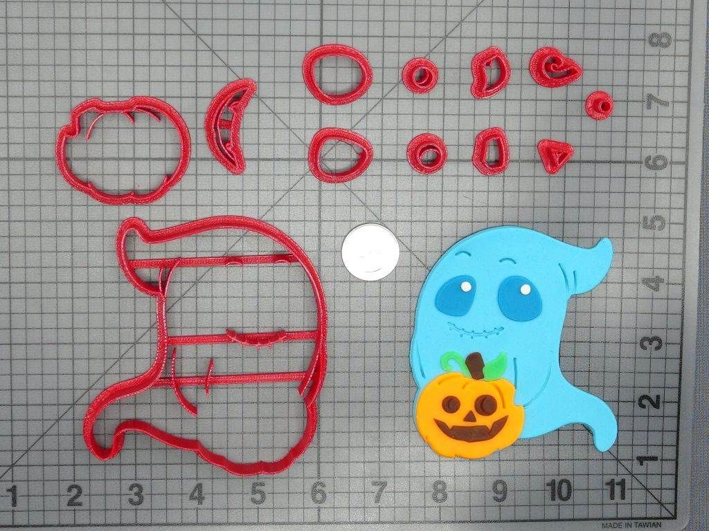 Halloween - Ghost With Jack O' Lantern 266-D849 Cookie Cutter Set