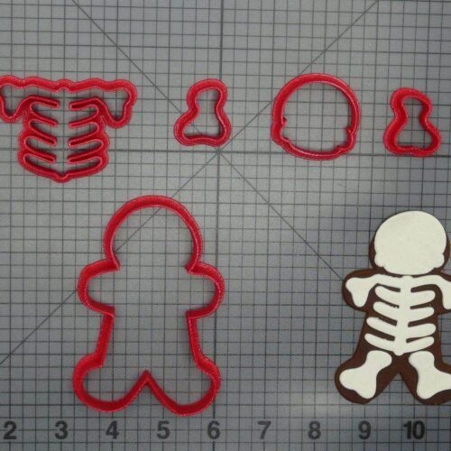 Halloween - Gingerbread Skeleton 266-D889 Cookie Cutter Set