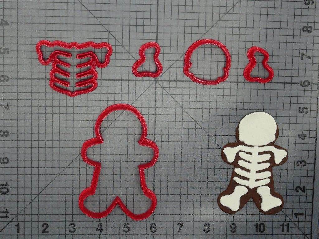 Halloween - Gingerbread Skeleton 266-D889 Cookie Cutter Set