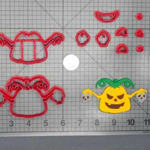 Halloween - Jack O' Lantern With Skulls 266-D851 Cookie Cutter Set