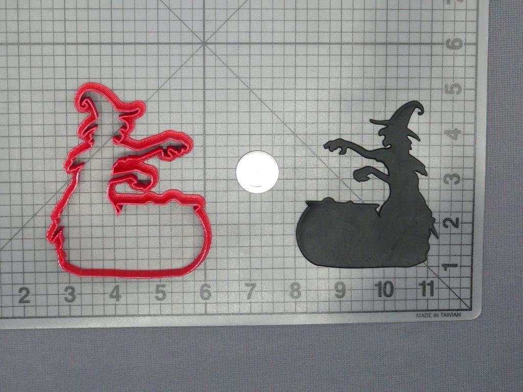 Halloween - Witch With Cauldron 266-D860 Cookie Cutter