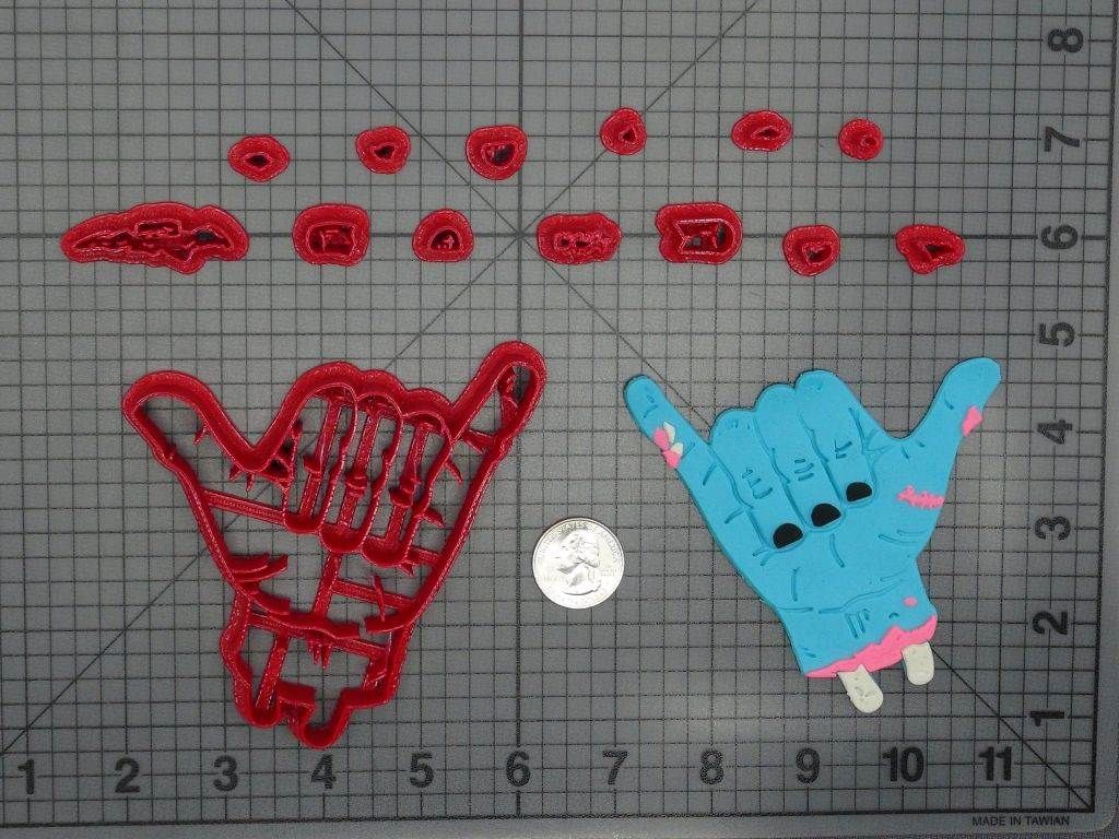 Halloween - Zombie Hang Loose Hand 266-D856 Cookie Cutter Set