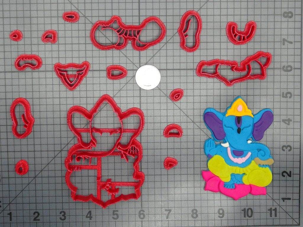 Hindu God Ganesha Body 266-D417 Cookie Cutter Set