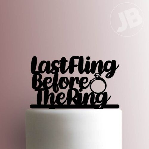 Last Fling Before The Ring 225-877 Cake Topper