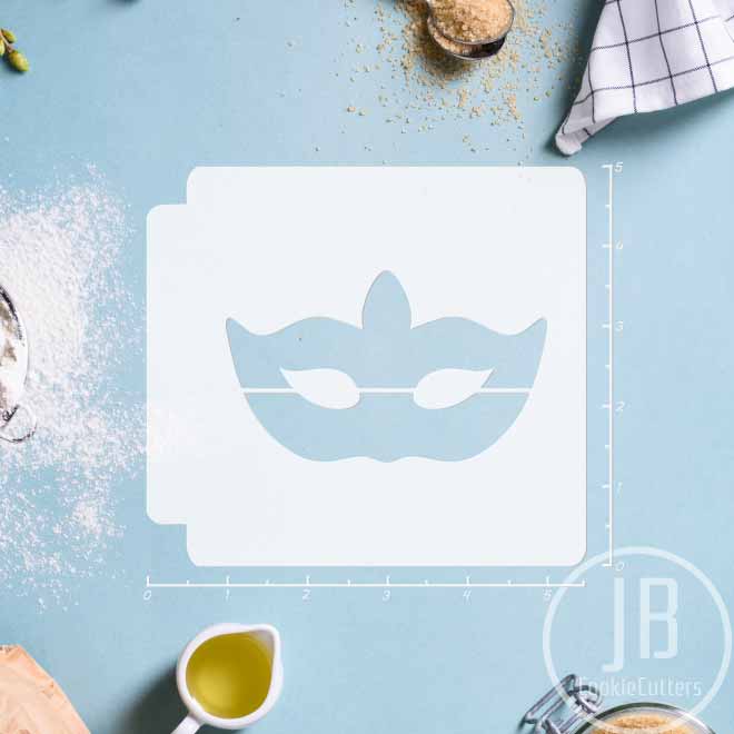 Masquerade Mask 783-C062 Stencil Silhouette