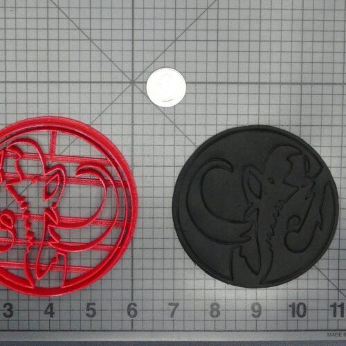 Power Rangers - Black Ranger Power Coin 266-D341 Cookie Cutter