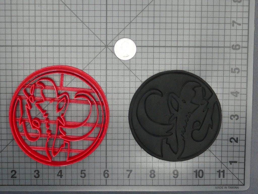 Power Rangers - Black Ranger Power Coin 266-D341 Cookie Cutter