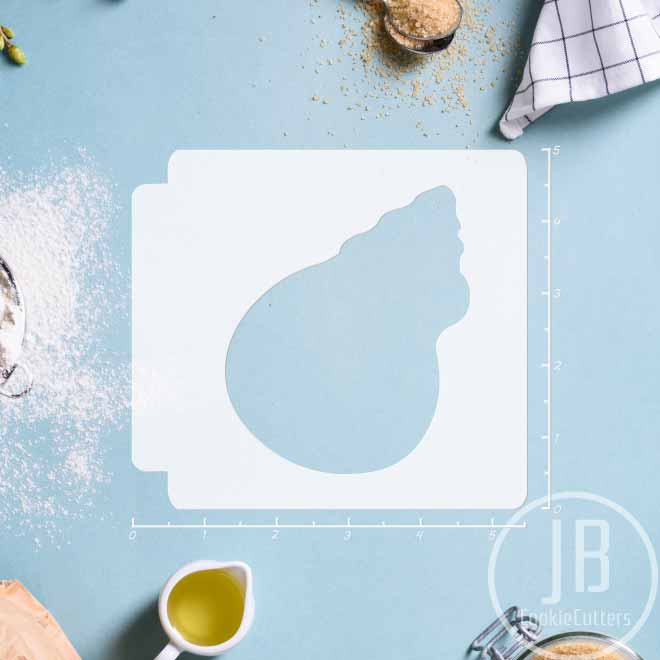 Seashell 783-C010 Stencil Silhouette