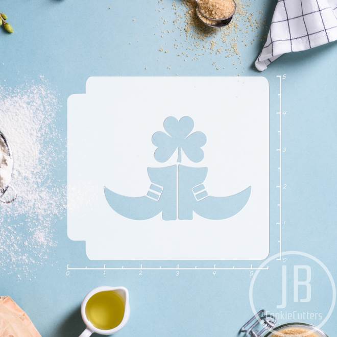 St Patricks Day - Shamrock in Boots 783-F269 Stencil