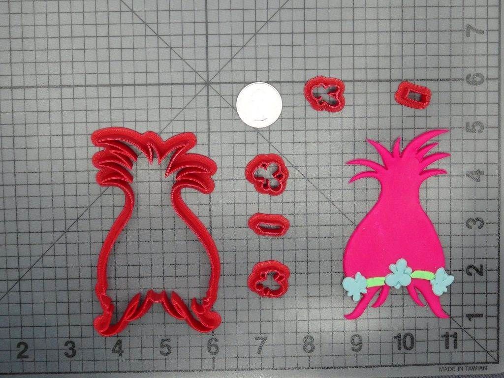 Trolls - Poppy Hair 266-D391 Cookie Cutter Set