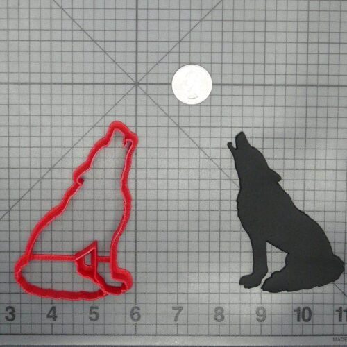 Wolf Howling Body 266-D267 Cookie Cutter Silhouette