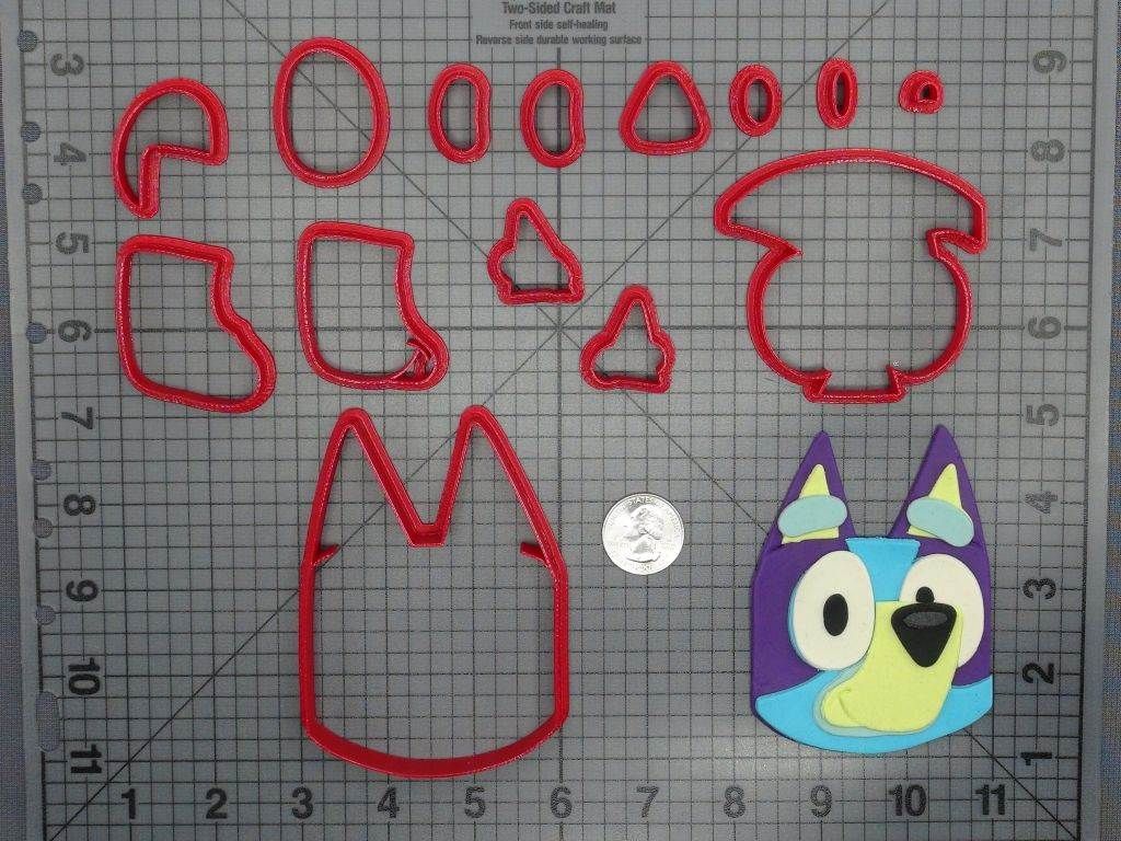 Bluey Head 266-E046 Cookie Cutter Set