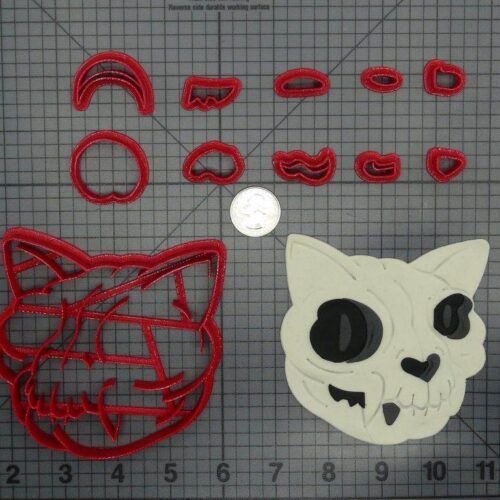 Cat Skull 266-D951 Cookie Cutter Set