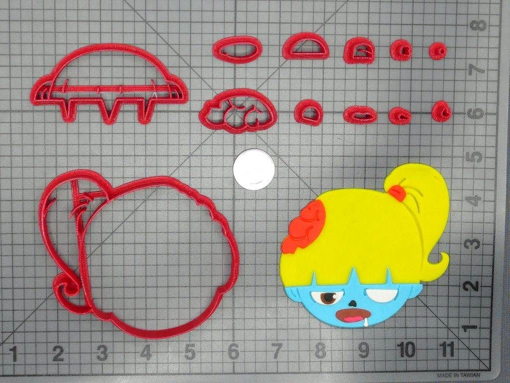 Halloween - Zombie Girl Head 266-D857 Cookie Cutter Set